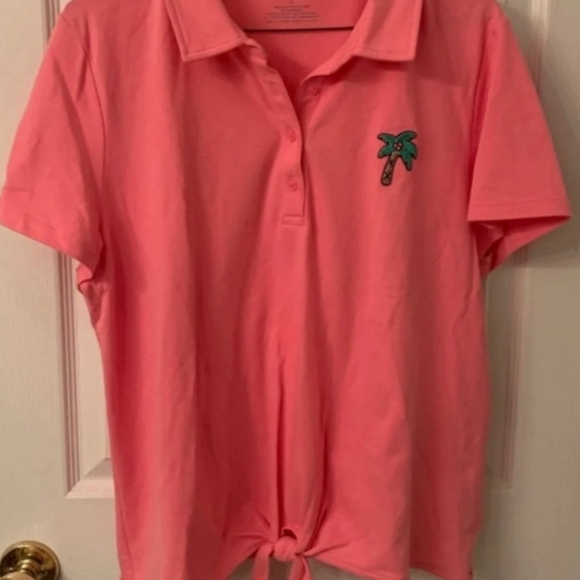 NWT Talbots Preppy 5" Inseam Scalloped Trim Monkey Print Shorts and Top - Picture 2 of 7